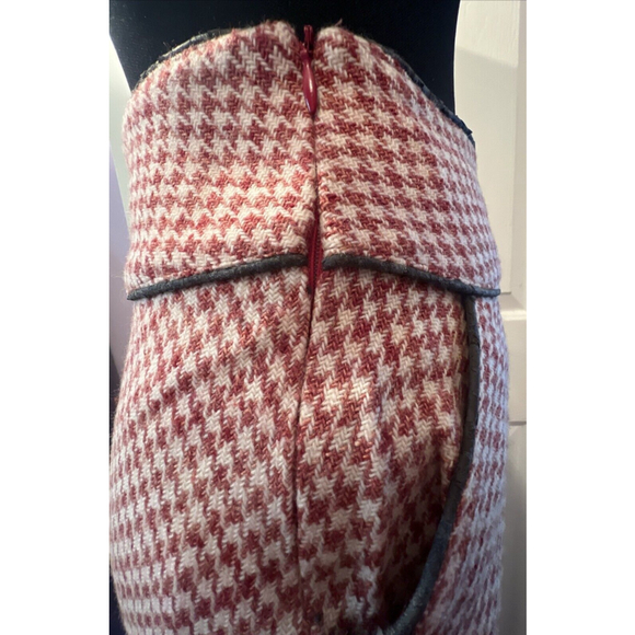 Vintage E-Mail Skirt Women's Wool Blend Flared Lined With Pockets - Picture 3 of 8